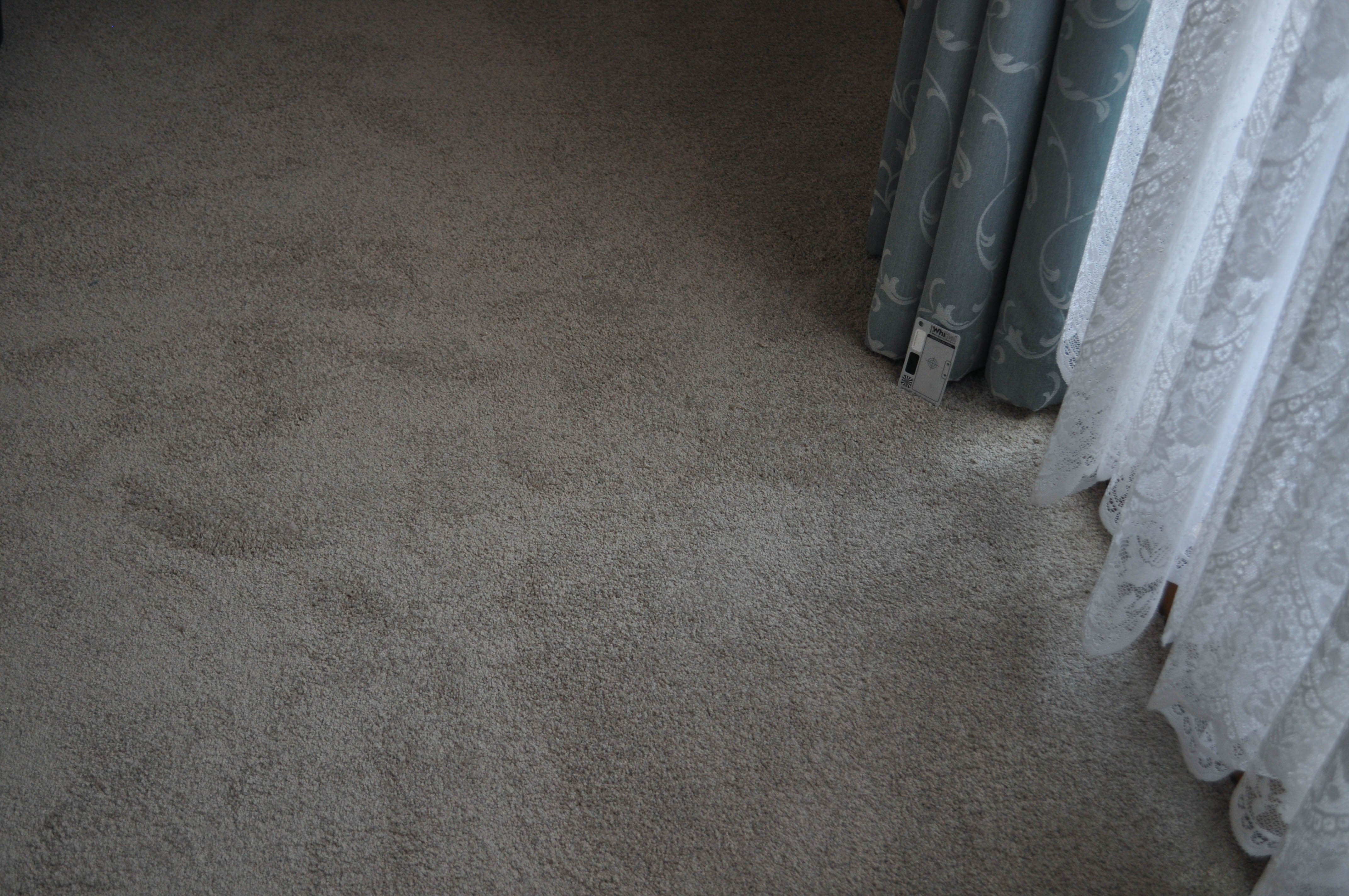 showing the floor of a room that is carpeted with a beige plush pile carpet made by Classic Flooring of Perth, 
	  laid in a Werribee home by Concord Floors.