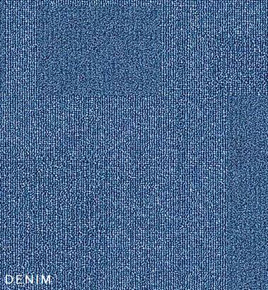 patterned, high quality carpet tiles in the blue color sample of the PENTLAND range on sale at Concord Floors.