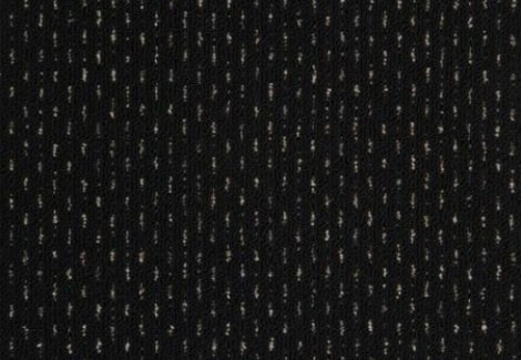 big elongated pin dot pattern on a black background color, commercial carpet sample of the Mandini range sold by Concord Floors.