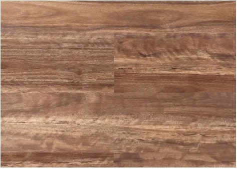 a sample of a vinyl laminate plank with a timber look pattern on its surface